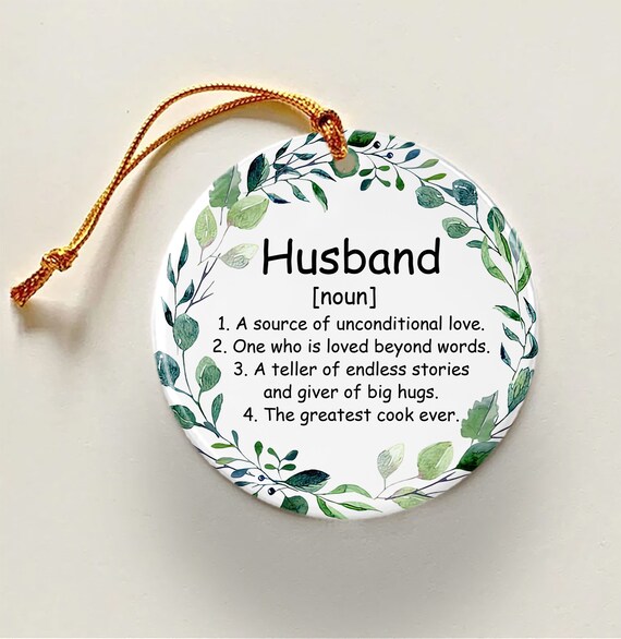 Husband Noun Ornament Personalized Ornament Custom Ornament Etsy