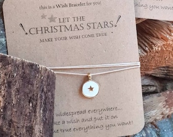 Christmas wish necklace, Star wish necklace 2026, Wish necklace friends, holiday favor gift , Christmas gift, New year gift, Gift under 10