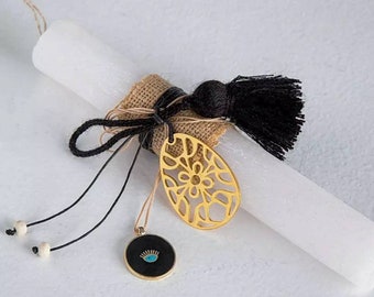 Lambada easter gold charm easter candle easter candle lampada πασχαλινη λαμπαδα greek easter candle lambathes easter lambatha