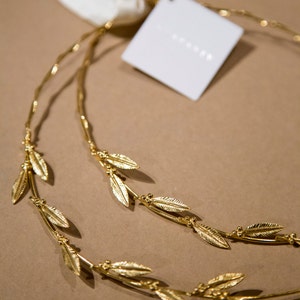 Gold leaf wedding crowns,Stefana.Wedding Crowns.Orthodox Ceremony Crowns , Bridal Crowns.Wedding Headband.Orthodox Wedding Crowns.Στεφανα.