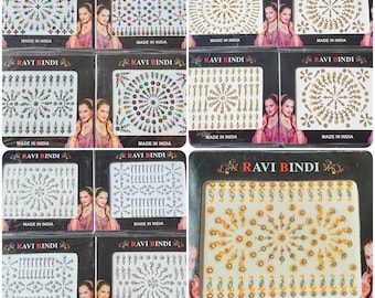 CLEARANCE 100+ Bindi 2x tarjetas Crystal Diamante Indian Bellydance Tattoo VENTA