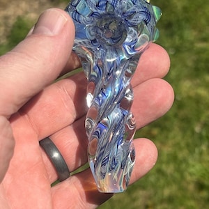 Twisted Inside Out Glass Pipe Spoon