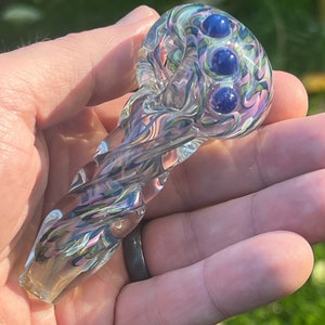 Heavy Twisted Inside Out Glass Pipe Spoon