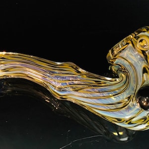 Full Cane Sherlock Style Inside Out Glass Pipe with Steal Your Face/Wutang Millefiori