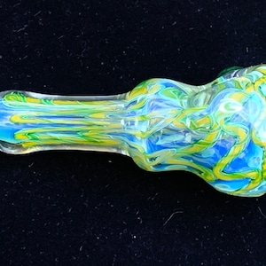 Shapley Inside Out Glass Pipe Spoon with Pack Millefiori