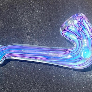 Full Cane Inside Out Sherlock Style Glass Pipe Spoon