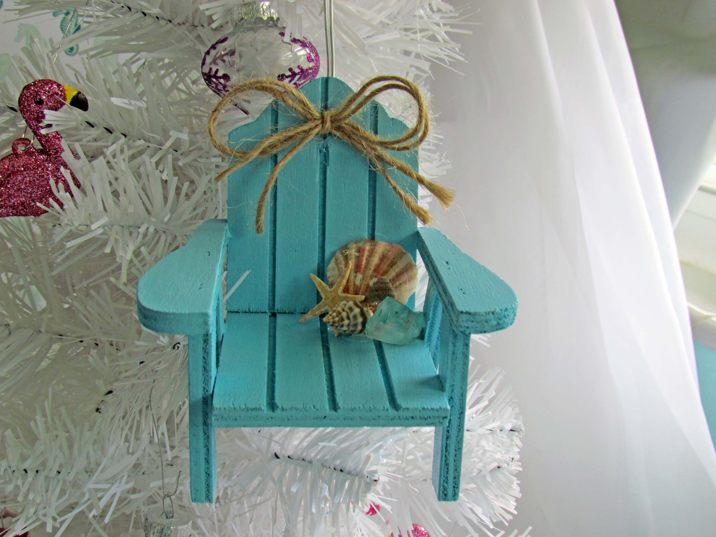 Set of 3 Adirondack Chair Christmas Ornament. Beach Chairs ...