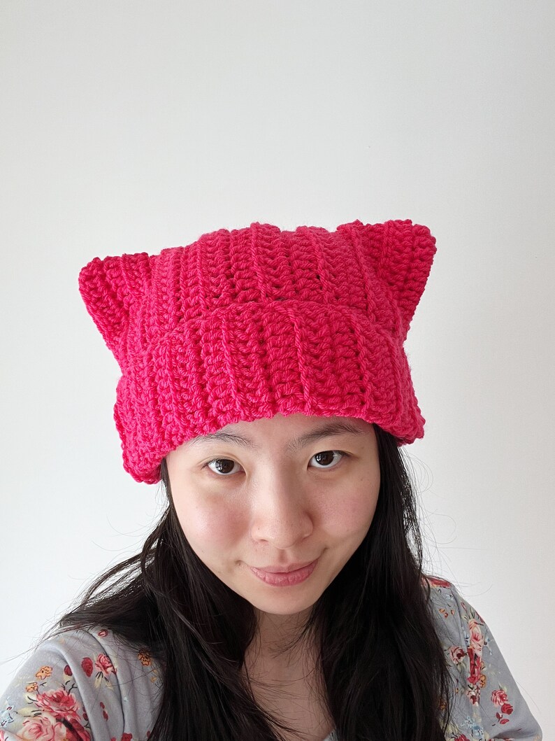 Crochet Cat Ear Beanie Kitten Head Hat Cat Ear Hat Etsy