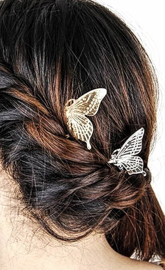 Gold Hair Comb With Butterfly Wings Korean Hair Accessories - Etsy Gold Hair Comb With Butterfly Wings Korean Hair Accessories - Etsy