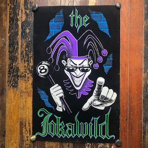 Retired Blacklight Felt Poster &quot;The Jokawild&quot;