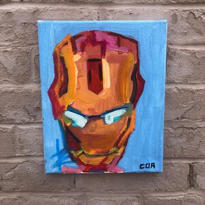 iron man helmet canvas panting Komar Wall Picture - MK 43 - Size: 40 x 50 cm Find Iron Man Wall Canvas and all of our other affordable retro video games Marvel Comics (Iron Man Helmet
