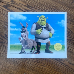 Shrek special edition DreamWorks Lithograph, 2001 with COA