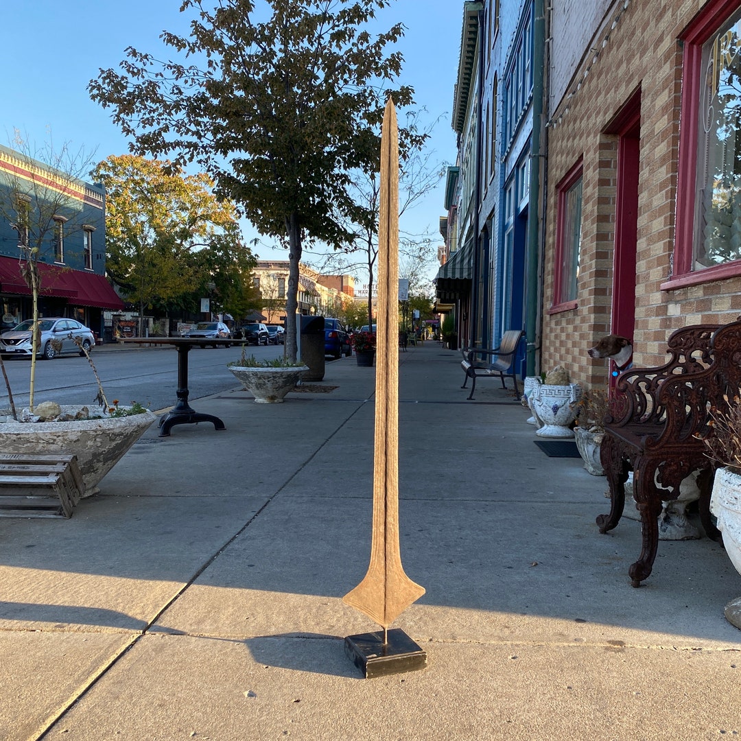 Antique African Topoke Sword Currency on Wood Base - Etsy