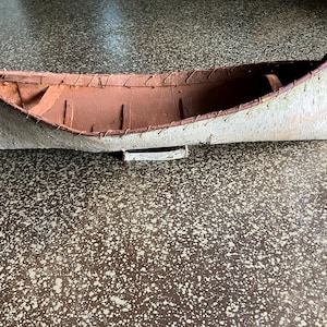 Mini Birch bark canoe decor