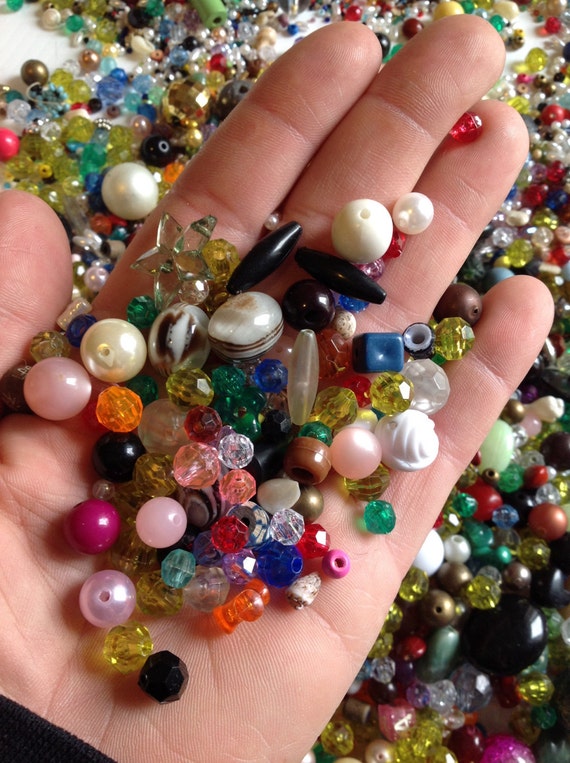 Mixed bead lot huge bag of beads glass beads wood beads Etsy