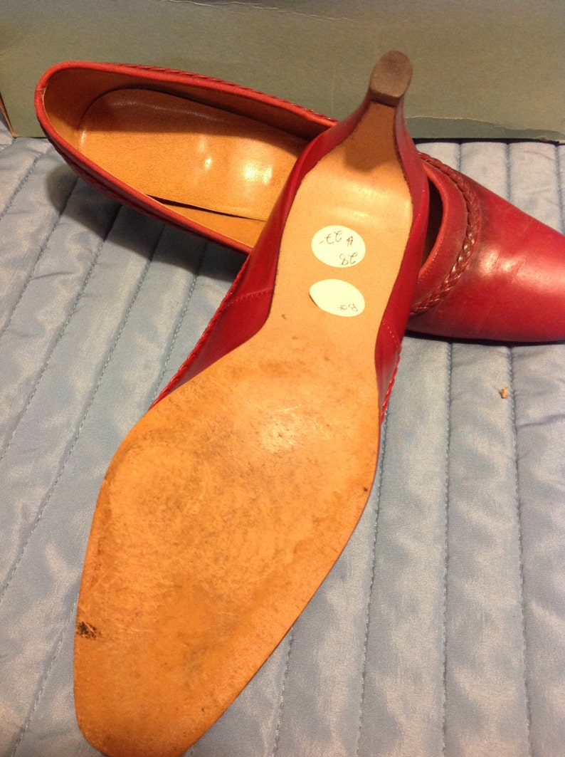 1960's Mod VoGue Mad Men Red pumps vintage high heels in | Etsy