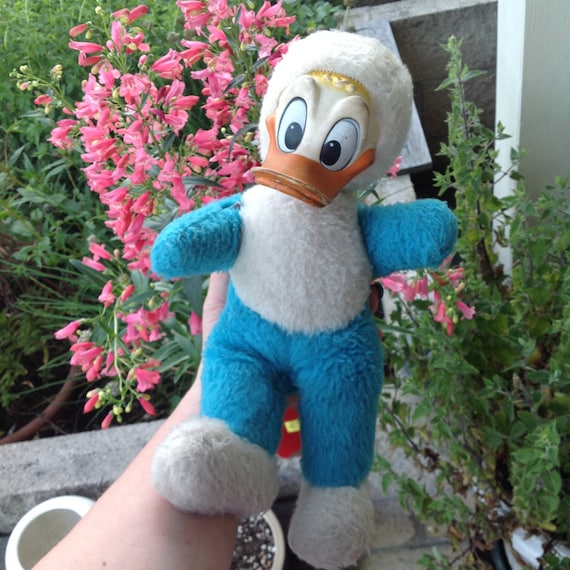 vintage donald duck stuffed animal
