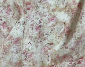 100% Ramie Fabric Little Floral Ramie For Summer Dress Blouse