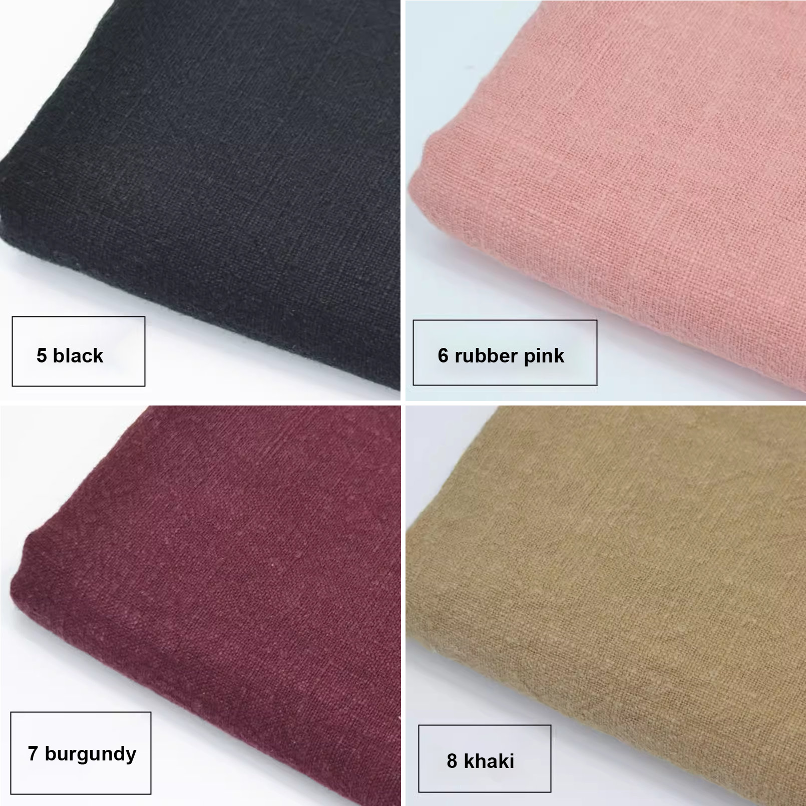 31 Colors 100% Ramie Fabric Thick Heavy Solid Ramie Flex for Garmert- 1 ...