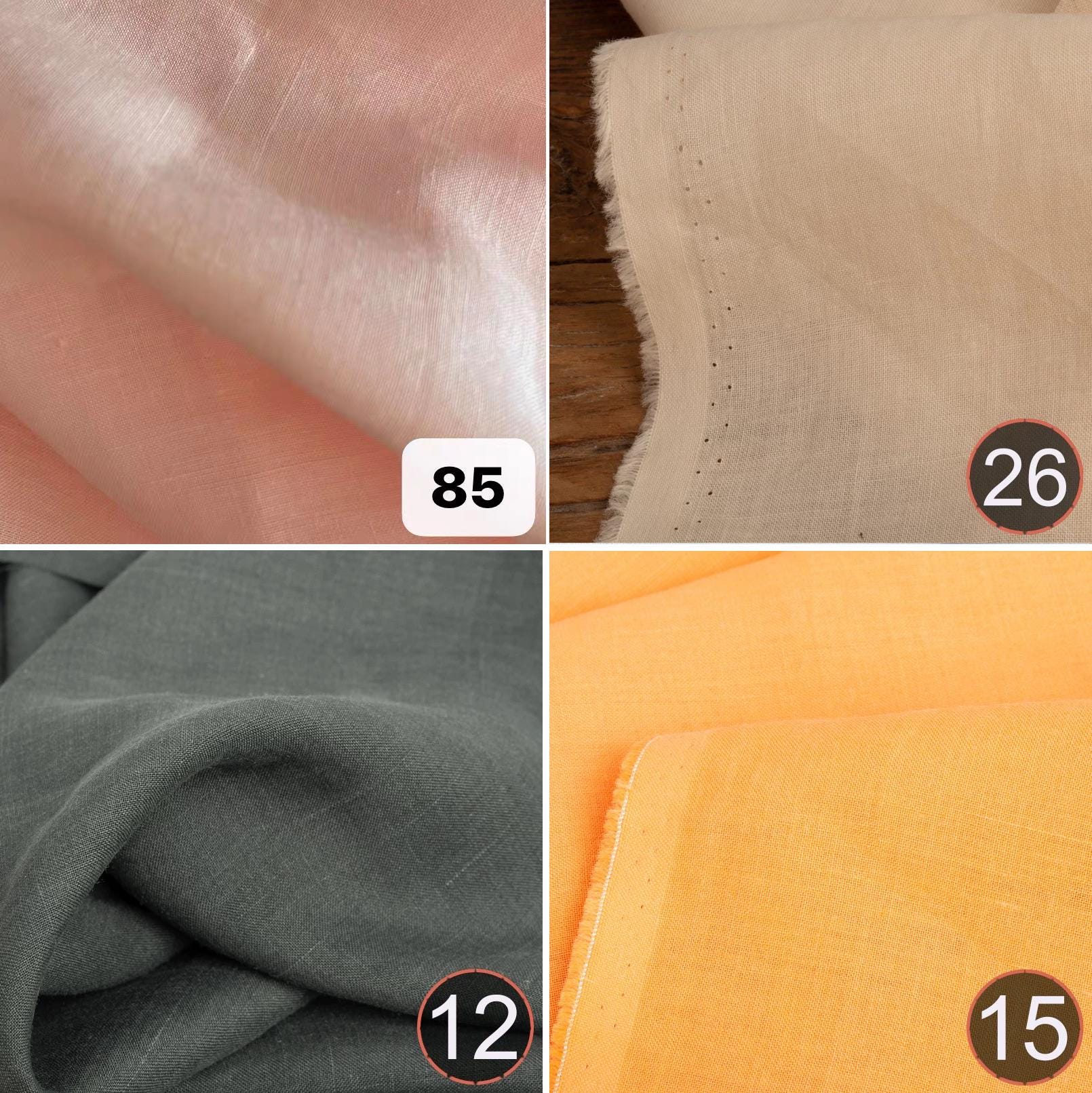 120+ Colors 21S 100% Ramie Fabric Pre-washed - 1/2 Yard - Etsy
