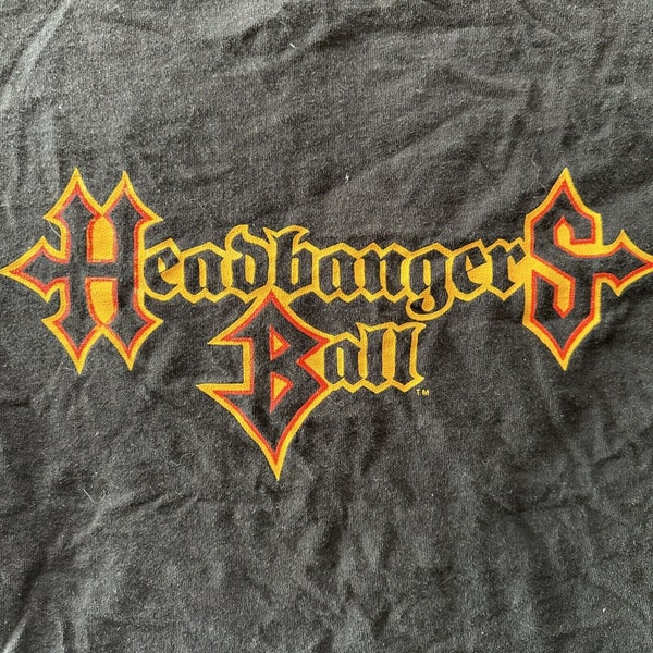 Vintage 1987 MTV Headbangers Ball T Shirt Size L