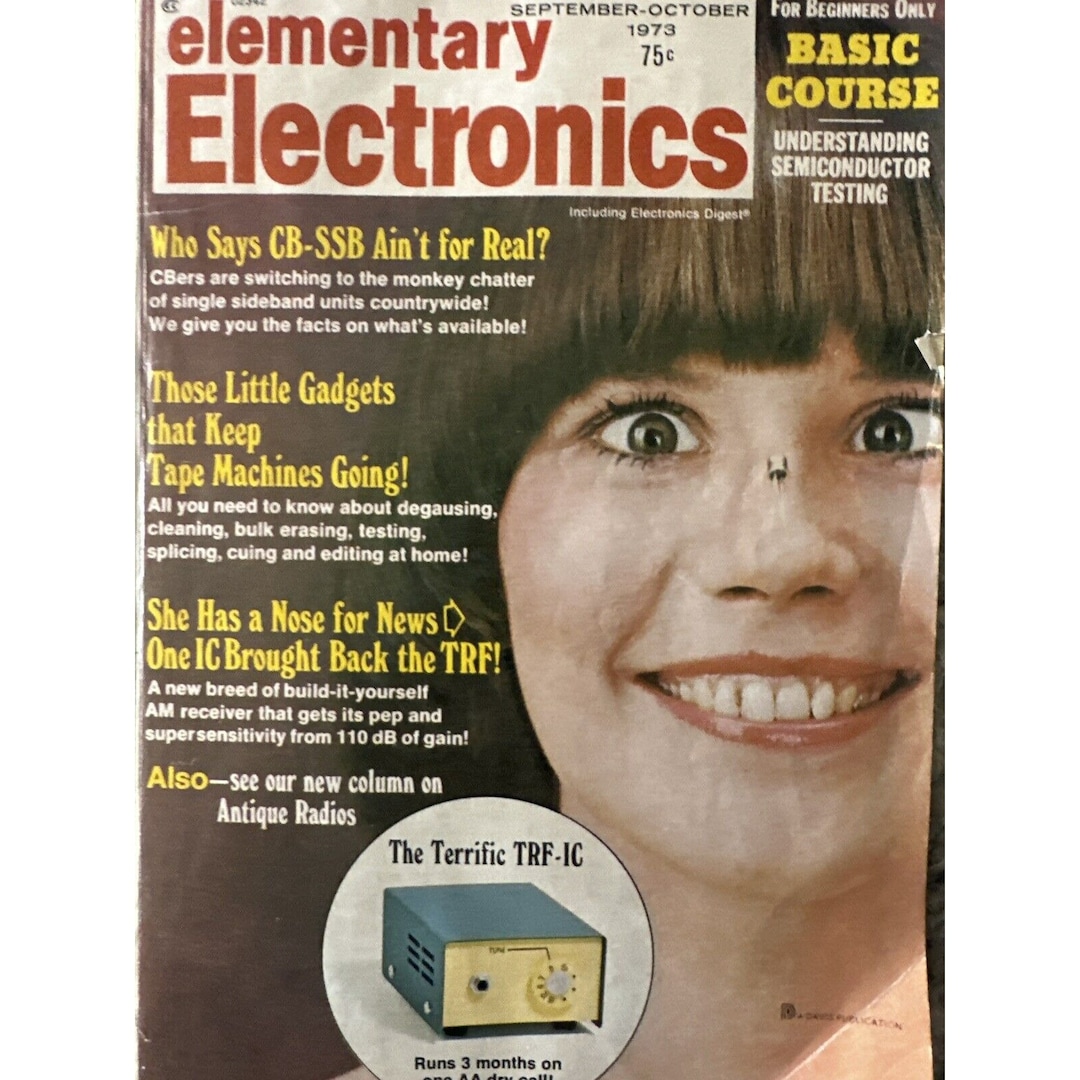 Elementary Electronics Magazine Basic Course Septemberoctober 1973 Etsy