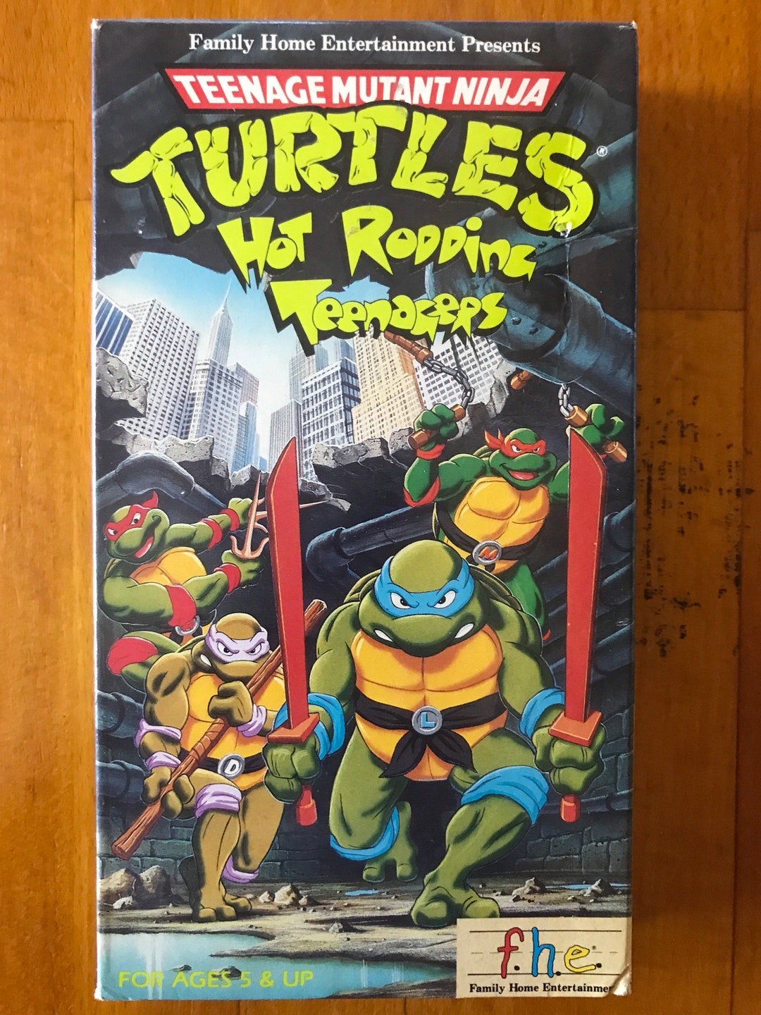 Teenage Mutant Ninja Turtles Hot Rodding Teenagers VHS 1987 Etsy