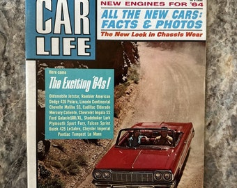 Numéro spécial Salon de l'auto de 1964, Car Life, novembre 1963