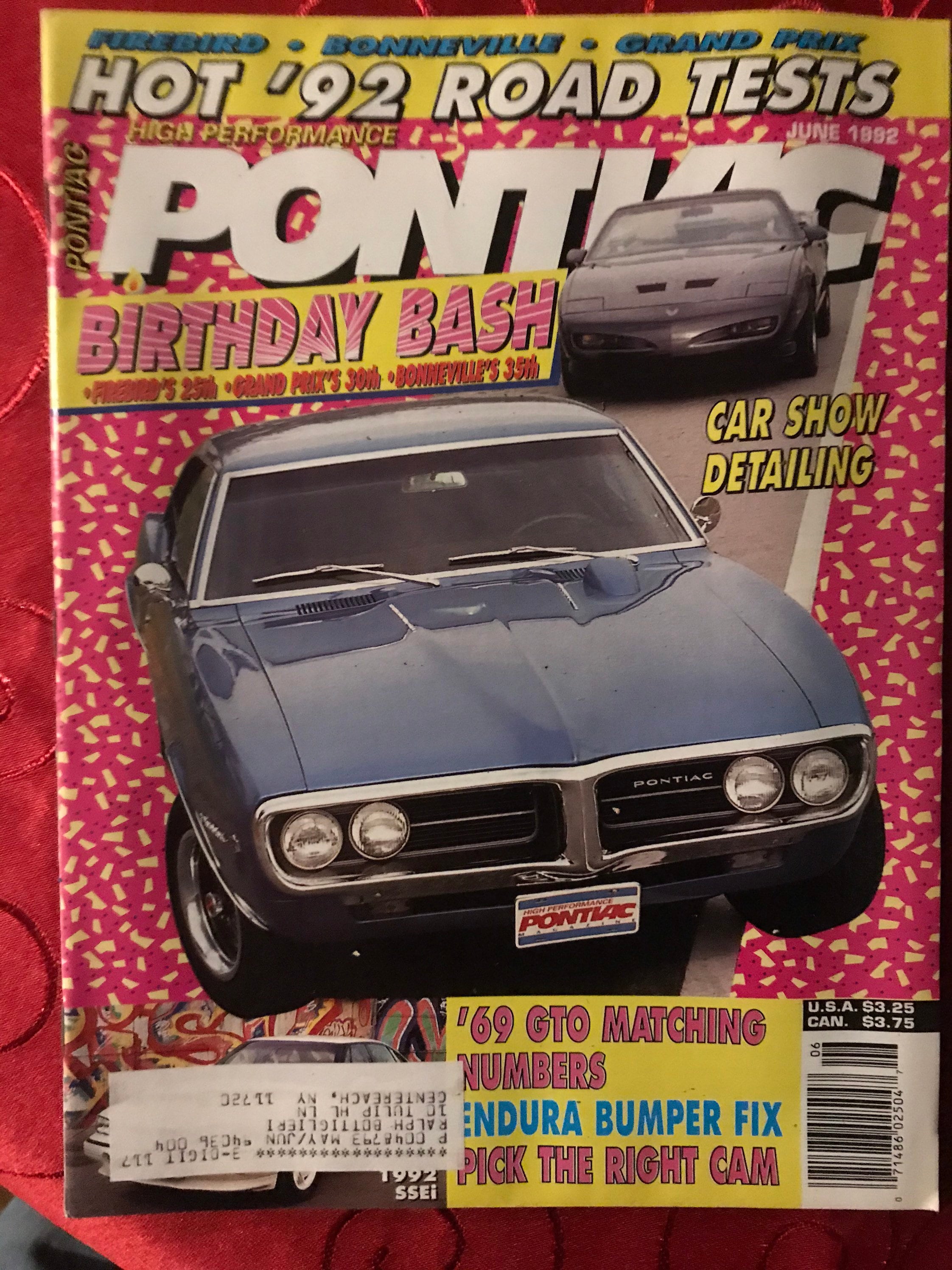 High Performance Pontiac Magazine June 1992 Etsy 日本
