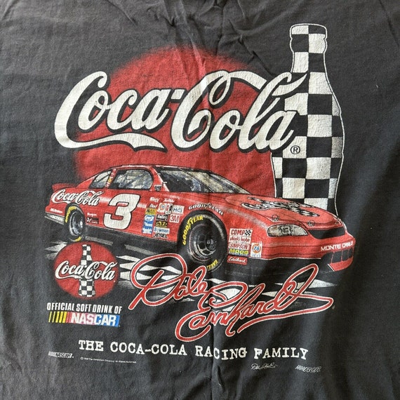 Vintage Dale Earnhardt Coca Cola T Shirt Size XL … - image 2