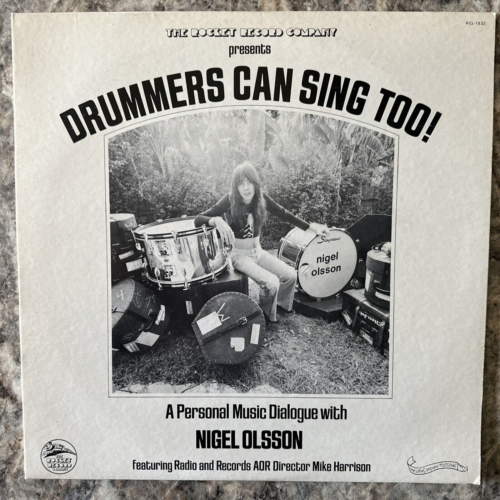 LP Nigel Olsson Drummers Can Sing Too! PIG1932 ROCKET RECORD COMPANY US Vinyl プロモ /00260 Nigel Olsson – Drummers Can Sing Too! – Vinyl (LP, Album