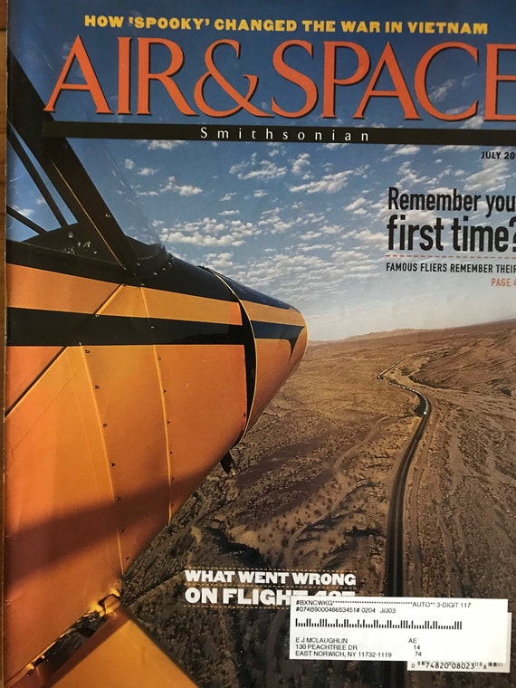 Smithsonian Air And Space Magazine Cover Antiquariat Lindbergh Air