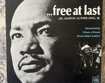 Dr. Martin Luker King JR. Free Endlich Vinyl LP 1968 First Pressing VG+