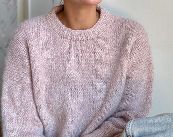 Ririii 」NKNIT pattern pullover sweat Ririii 」NKNIT pattern