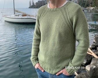 His Mellow Mood Sweater Knitting Pattern | Simple yet stylish pullover | PDF with Video