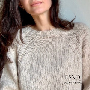 Mellow Mood Sweater Knitting Pattern | Simple yet stylish pullover | PDF with Video (ENG)