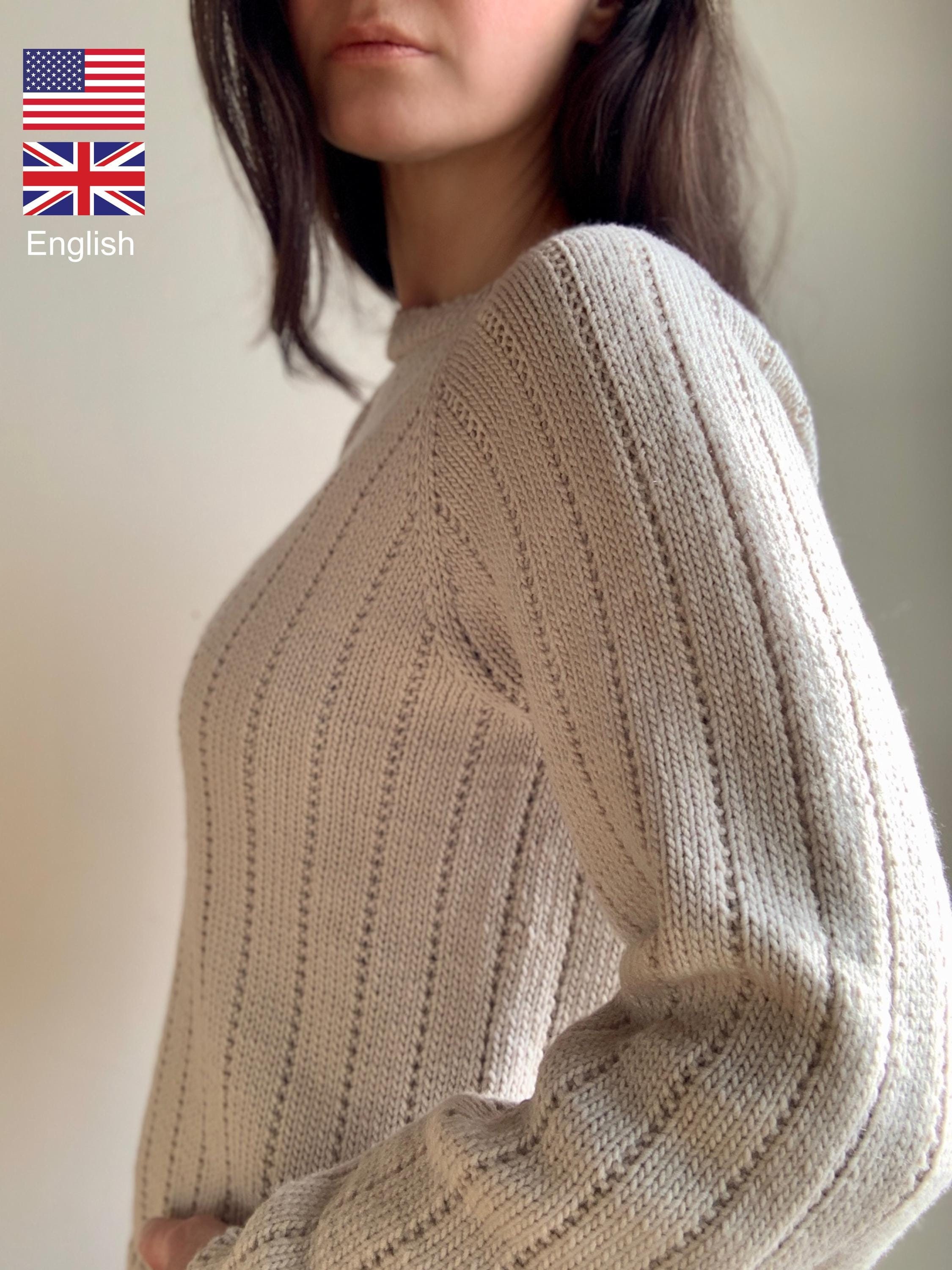 Beginner Friendly Sweater Knitting Pattern | Weekend Glow