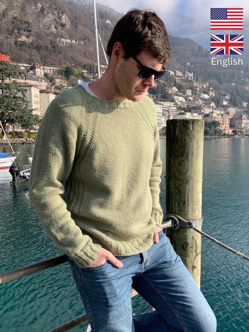 Beginner Friendly Sweater Knitting Pattern His Mellow Mood Sweater