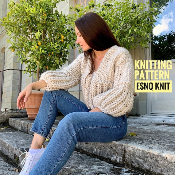 knit a cropped cardigan