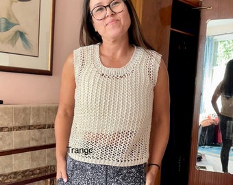 Sunlit Lace Knit Top Knitting Pattern: Relaxing Creative Sunlit Lace Knit Top Knitting Pattern: Relaxing Creative