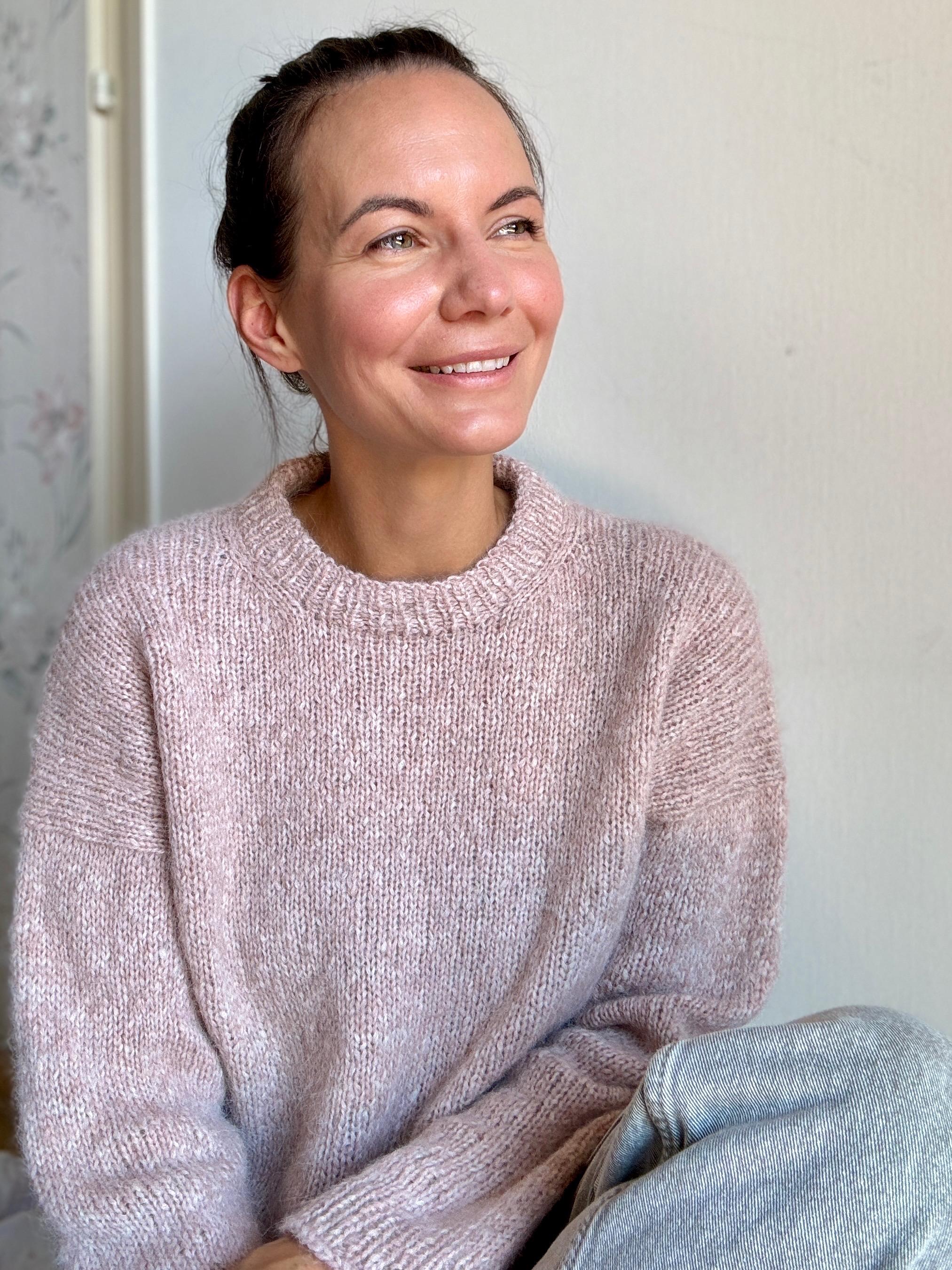 ろ*う様 LENO HAND KNITTED SWEATER SAND BEIG LENO HAND KNITTED SWEATER SAND BEIGE