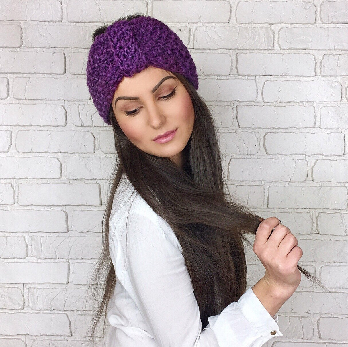 40 colors Wool headband Women headband Winter headband Etsy