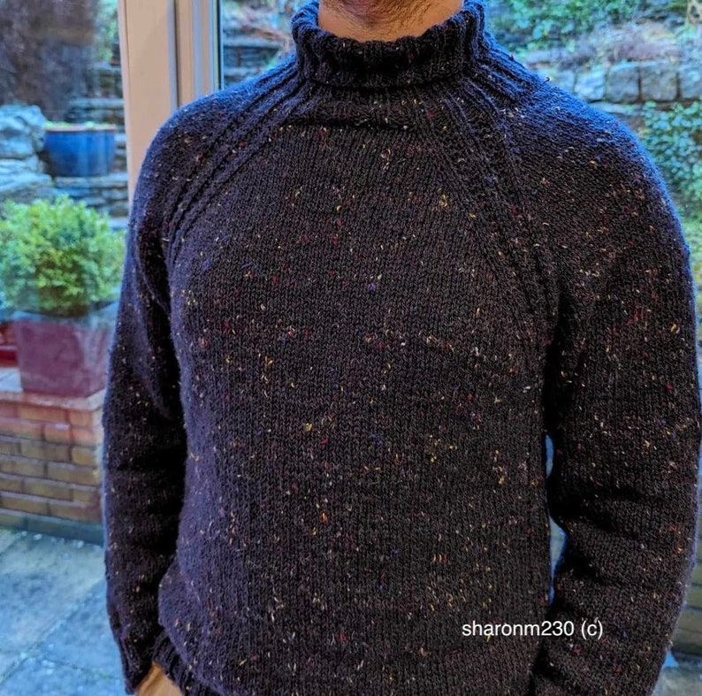 Beginner Friendly Sweater Knitting Pattern His Mellow Mood Sweater