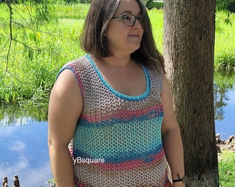 Sunlit Lace Knit Top Knitting Pattern: Relaxing Creative Sunlit Lace Knit Top Knitting Pattern: Relaxing Creative
