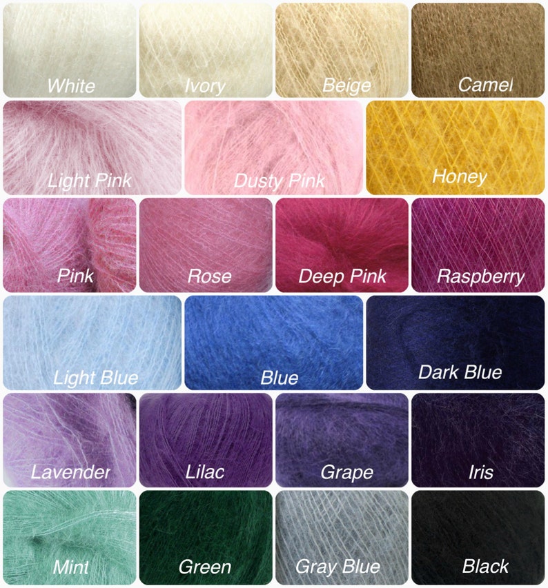 Plus size available Mohair poncho in 22 colors