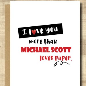 Printable Card for Valentine&#39;s Day -- Print at Home, Instant Download, The Office, Funny Valentines Day Card, Happy Anniversary Card