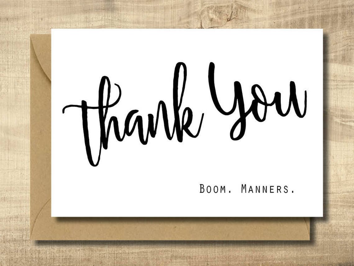 Printable Funny Thank You Card Make Your Own Cards at Home, DIY Card ...
