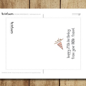 Printable Birthday Card -- Make Your Own Cards at Home, Women's Humor ...
