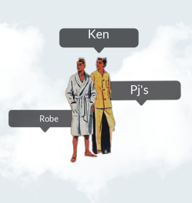 Ken Doll Robe Printable PDF Etsy