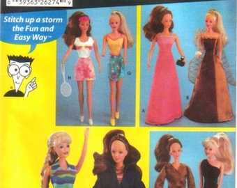 Simplicity 5755  11 inch teen doll sewing pattern in hd pdf